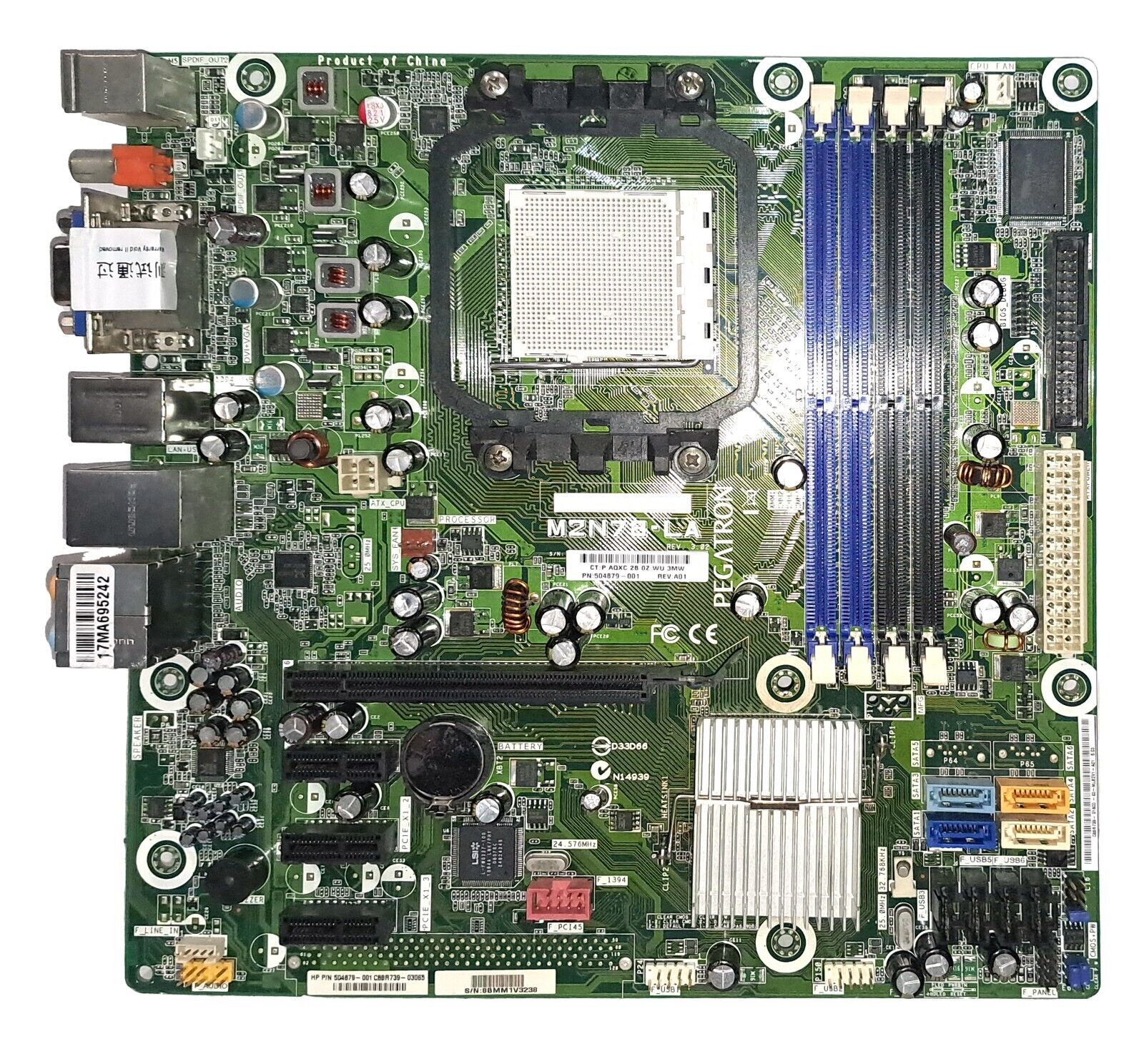 HP M2N78-LA DDR2 Violet-GL8E motherboard p/n:504879-001 Pegatron HP M2N78-LA DDR2 Violet-GL8E motherboard p/n:504879-001 Pegatron