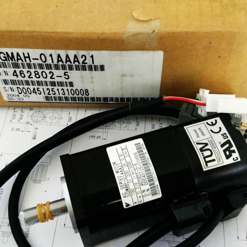 YASKAWA AC SERVO MOTOR SGMAH-01AAA21 NEW ORIGINAL 100W 0.91A 0.318NM 3000r/m YASKAWA AC SERVO MOTOR SGMAH-01AAA21 NEW ORIGINAL 100W 0.91A 0.318NM 3000r/m