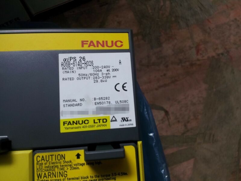 NEW ORIGINAL FANUC POWER SUPPLY A06B-6140-H026 EXPEDITED SHIPPING NEW ORIGINAL FANUC POWER SUPPLY A06B-6140-H026 EXPEDITED SHIPPING