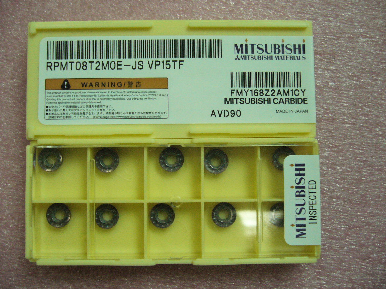 QTY 10x Mitsubishi RPMT08T2MOE-JS VP15TF NEW QTY 10x Mitsubishi RPMT08T2MOE-JS VP15TF NEW