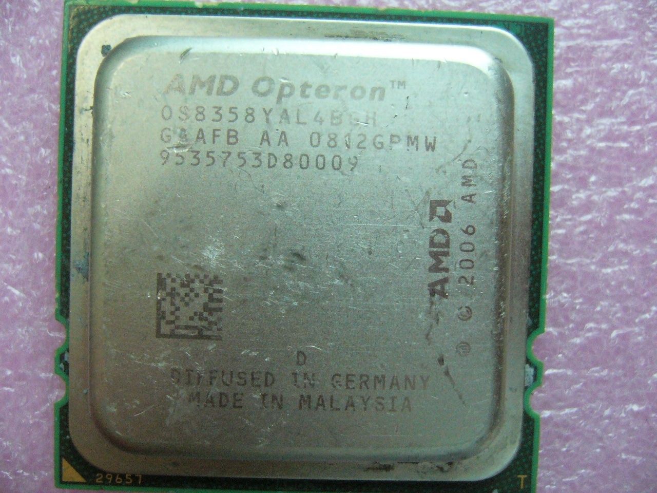 QTY 1x AMD OS8358YAL4BGH Quad CORE OPTERON 8358 Socket F 1207 QTY 1x AMD OS8358YAL4BGH Quad CORE OPTERON 8358 Socket F 1207