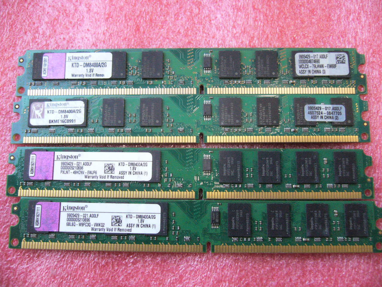QTY 1x 2GB DDR2 533Mhz non-ECC desktop memory Kingston KTD-DM8400A/2G QTY 1x 2GB DDR2 533Mhz non-ECC desktop memory Kingston KTD-DM8400A/2G