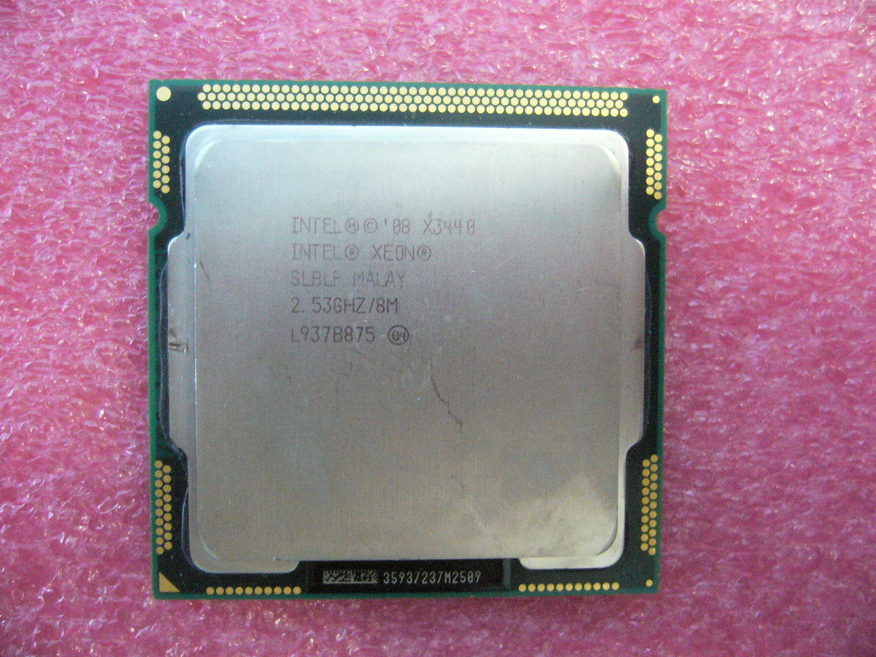 QTY 1x INTEL Xeon CPU X3440 2.53GHZ/8MB LGA1156 SLBLF QTY 1x INTEL Xeon CPU X3440 2.53GHZ/8MB LGA1156 SLBLF