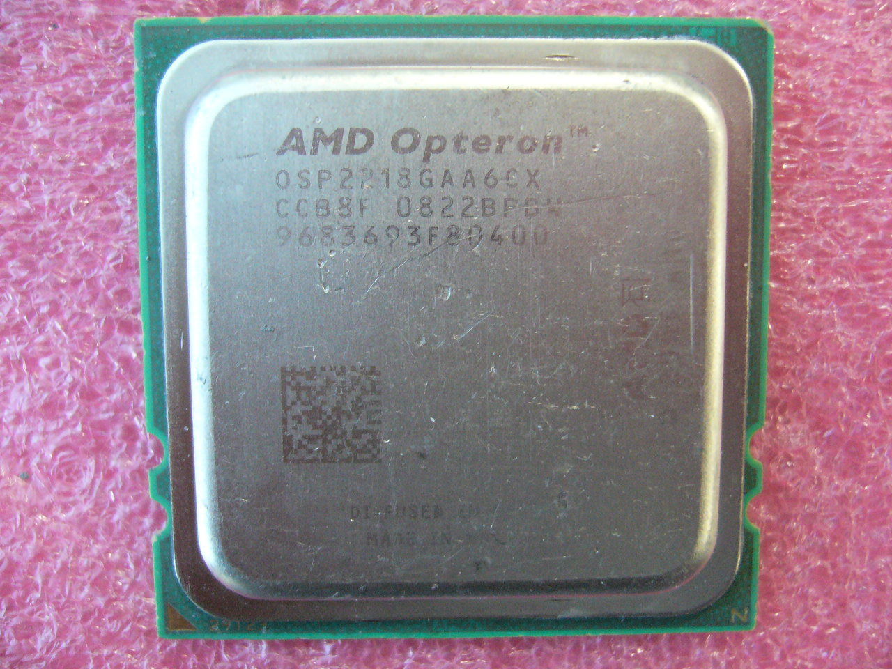 QTY 1x AMD OSP2218GAA6CX Opteron 2218 HE 2.6 GHz Dual Core CPU Socket F 1207 QTY 1x AMD OSP2218GAA6CX Opteron 2218 HE 2.6 GHz Dual Core CPU Socket F 1207