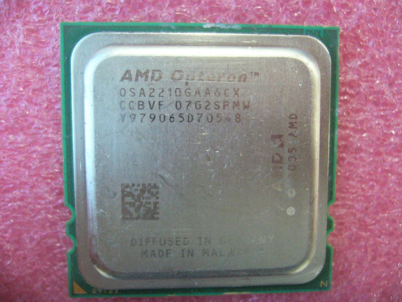 QTY 1x AMD OSA2210GAA6CX Opteron 2210 1.8 GHz Dual Core CPU Socket F 1207 QTY 1x AMD OSA2210GAA6CX Opteron 2210 1.8 GHz Dual Core CPU Socket F 1207