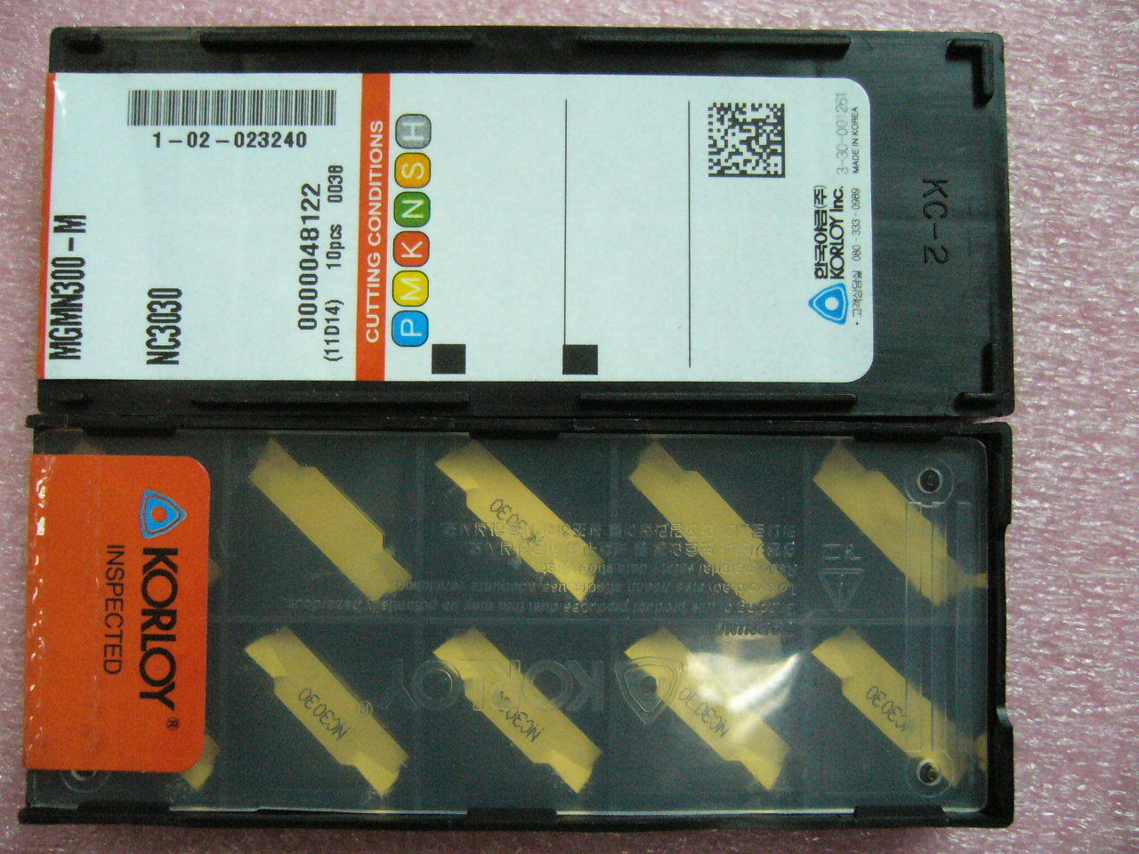 QTY 10x Korloy MGMN300-M NC3030 NEW QTY 10x Korloy MGMN300-M NC3030 NEW
