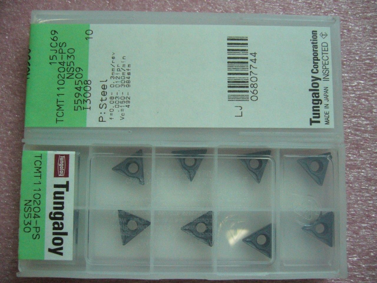 QTY 10x Tungaloy TCMT21.51-PS TCMT110204-PS NS530 NEW For Steel QTY 10x Tungaloy TCMT21.51-PS TCMT110204-PS NS530 NEW For Steel