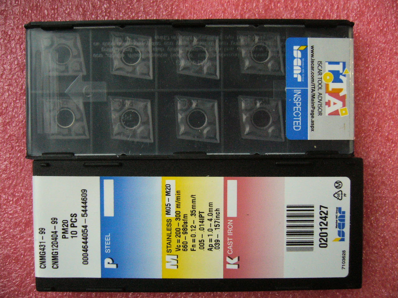 QTY 10x Iscar CNMG431-99 CNMG120404-99 Grade PM20 for stainless steel NEW QTY 10x Iscar CNMG431-99 CNMG120404-99 Grade PM20 for stainless steel NEW