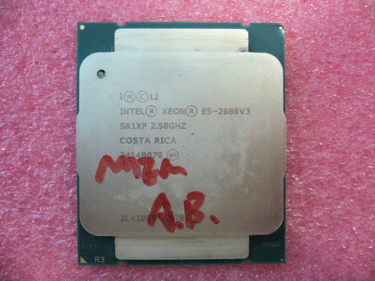 QTY 1x Intel Xeon CPU E5-2680V3 12-Cores 2.5 Ghz LGA2011-3 SR1XP Mem A, B not wo QTY 1x Intel Xeon CPU E5-2680V3 12-Cores 2.5 Ghz LGA2011-3 SR1XP Mem A, B not wo