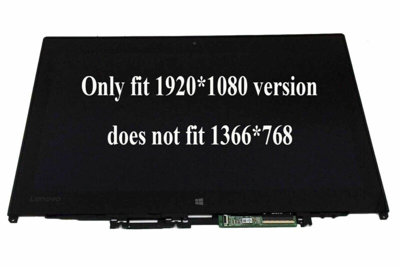 12.5" FHD Touch Screen LCD Assembly For Lenovo ThinkPad Yoga FRU: 00NY903 12.5" FHD Touch Screen LCD Assembly For Lenovo ThinkPad Yoga FRU: 00NY903