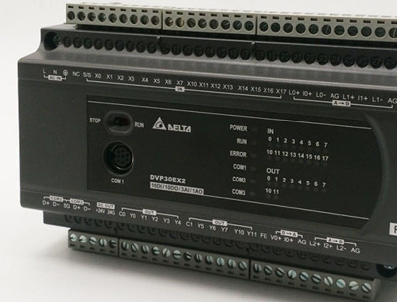 DVP30EX200T Delta EX2 Series Temperature/Analog PLC DI16/AI3 DO10 Transi DVP30EX200T Delta EX2 Series Temperature/Analog PLC DI16/AI3 DO10 Transi