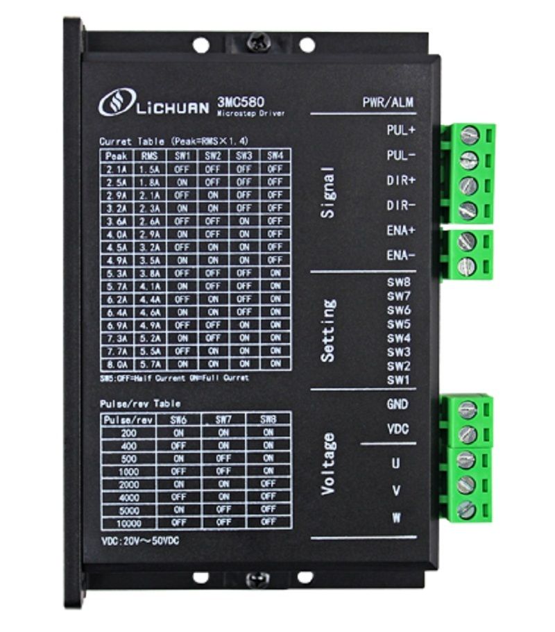 3phase NEMA23 NEMA34 hybrid stepper motor driver DSP DC20V-50V 5.7A 3MC5 3phase NEMA23 NEMA34 hybrid stepper motor driver DSP DC20V-50V 5.7A 3MC5
