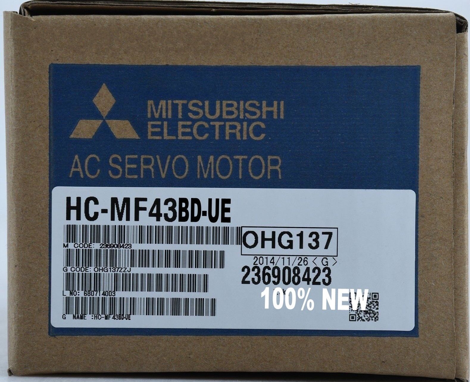 Original New Mitsubishi Servo Motor HC-MF43BD-UE IN BOX HCMF43BDUE Original New Mitsubishi Servo Motor HC-MF43BD-UE IN BOX HCMF43BDUE