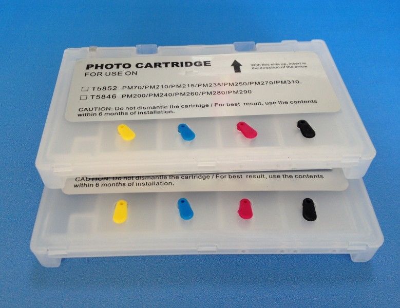 10x T5846 refillable ink cartridge with ARC for EP PictureMate PM260 PM280 PM290 10x T5846 refillable ink cartridge with ARC for EP PictureMate PM260 PM280 PM290