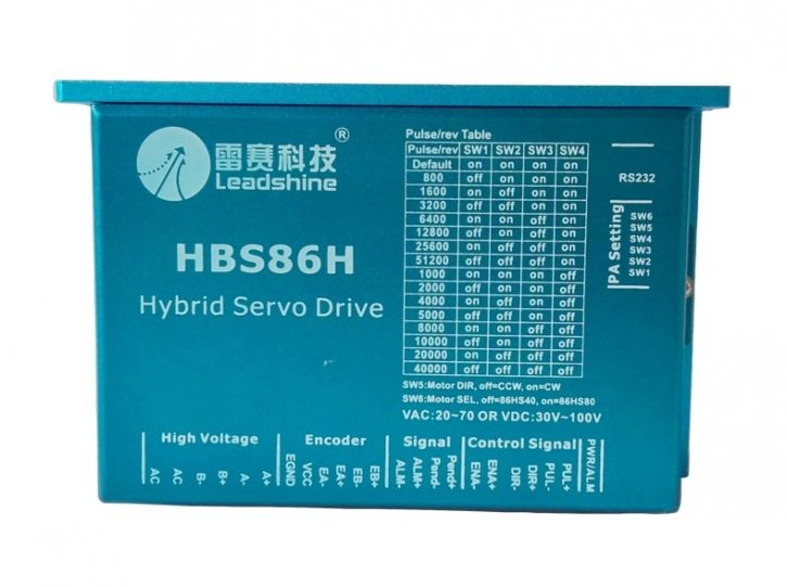 DSP stepper drive HBS86H NEMA34 motor Hybrid servo 30-100VDC 8A Leadshine DSP stepper drive HBS86H NEMA34 motor Hybrid servo 30-100VDC 8A Leadshine